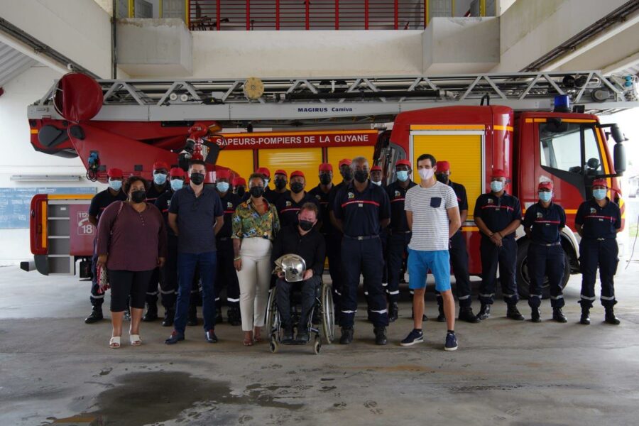 Jour 11 – Remise du Casque d’Argent aux pompiers de Cayenne